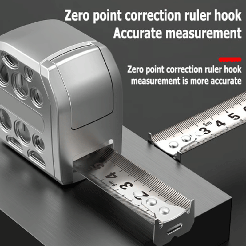 Maßband 10m Federstahl Rollbandmaß Autolock Magnetsch Verschebbarer