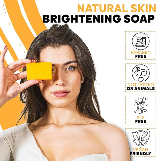 🔥Köp 1 Få 1 gratis🔥Lemon Turmeric & Kojic Acid Soap Bars