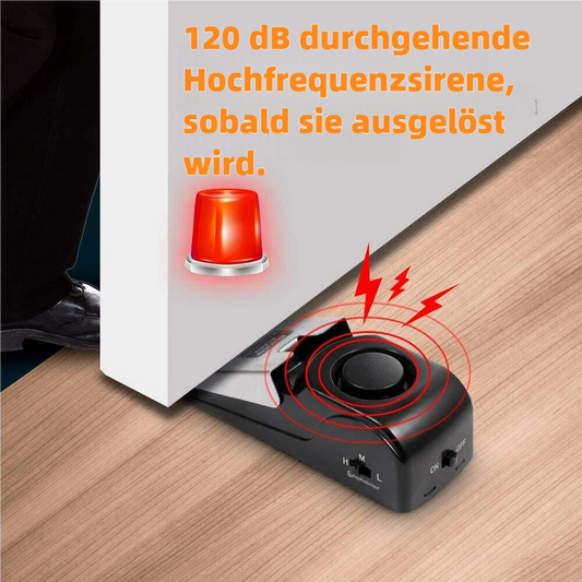 💥【Tagesangebot】Tragbarer Türstopper mit Diebstahlalarm