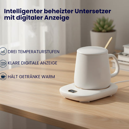 Intelligenter digitaler Display-beheizter Untersetzer