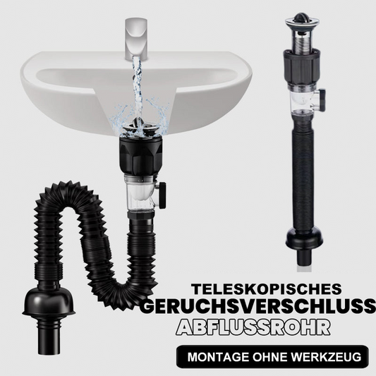 Teleskopisches Anti-Geruchs-Abflussrohr