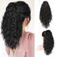 💜 LETZTER TAG DER AKTION - 50 % RABATT 💜18 Zoll lockige, gewellte Frizz-Haarverlängerung mit Pferdeschwanz