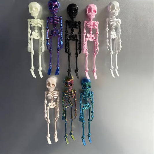 3D-gedruckte magnetische Figur eines Vintage-Skeletts 🎃