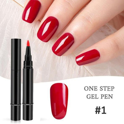 💅Rajoitetun ajan osta 1, saat 1 ilmaiseksi ✨Yhden vaiheen geelikynsi kynä | 3-in-1 ilman päällyslakkaa UV-kynsilakka | Pitkäkestoinen DIY-manikyyrikynä tarkalla kärjellä🎨