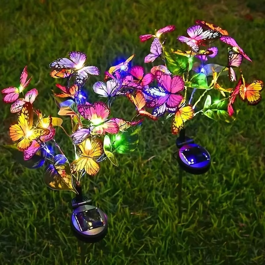 🦋Solar-Schmetterlingslichter für den Außenbereich💐[Kostenlose Schmetterlings-Anhänger-Grußkarte beim Kauf