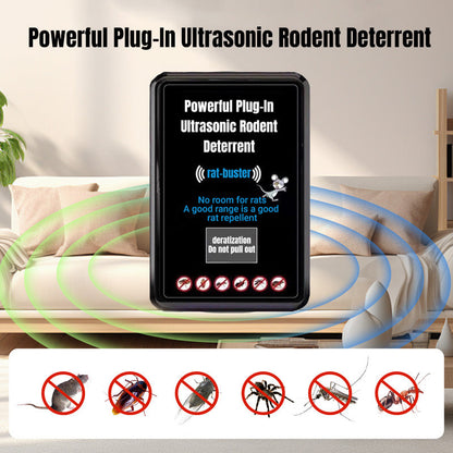 ⏳Begrenzte Zeit 50% Rabatt💥Leistungsstarkes Plug-In-Ultraschall-Nagetierabwehrmittel