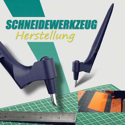 🔥 Letzter Tag 50% RABATT 🔥 - ✍️ Bastel-Schneidwerkzeuge mit 3 austauschbaren Klingen (15°/30°/45°)