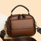 Elegant dubbel lager bred rem Crossbody Handväska