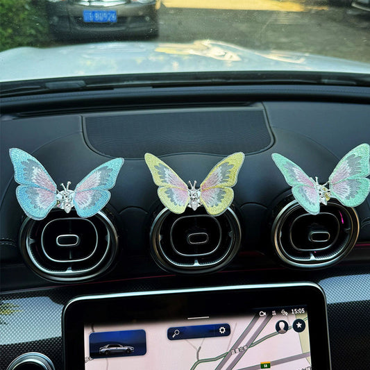 🔥2025 SALE – Bestickte Schmetterlingsdekoration🚗🦋