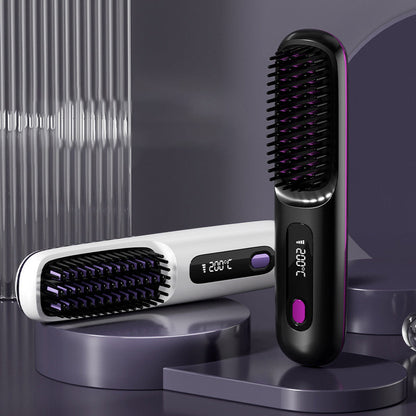 🔥Sommer Hot Sale 49% Off🔥Drahtlose Keramik Heizung Haarglätter Kamm