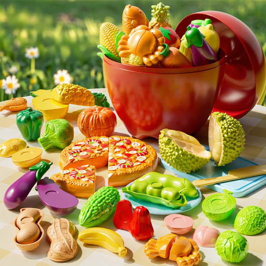Spiellebensmittel zum Schneiden für Kinder