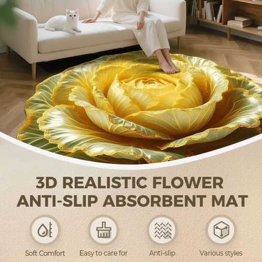 3D-Kunstblumen-Anti-Rutsch-Absorptionsmatte