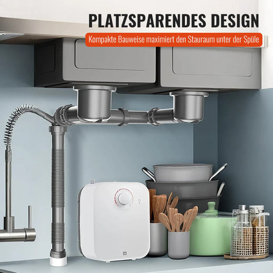 Doppelspülen-Siphon-Set