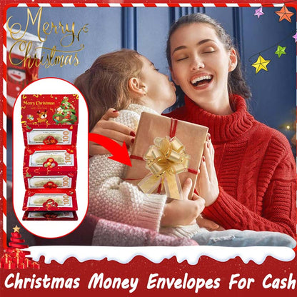 ❄️Christmas Money Gift Cards Envelope with 6 Slots🎄