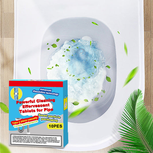 🔥50 % ALENNUS ❤️Tehokkaat putkien puhdistukseen tarkoitetut poreilevat tabletit, jotka liuottavat nopeasti hiusrasvasta aiheutuneet tukokset; hajua poistava ja antibakteerinen putkien puhdistusaine pesualtaan, wc:n ja lattiakaivon puhdistukseen