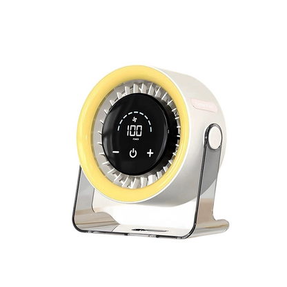 🏆2026 Desk Fan – USB Rechargeable with LED Display 📊 | 100 Speeds, 120° Tilt & Full Oscillation ↔️ | Ultra-Quiet for Bedroom 😴, Office 🖥️ & Camping 🏕️ | Up to 24H Battery ⚡ | UK Designed 💡🇬🇧