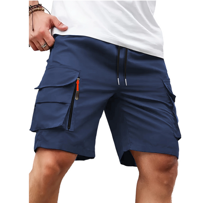 🩳50 % ALENNUS! ✨ Nopeasti kuivuvat miesten cargo-shortsit – useilla taskuilla, kevyet ✨